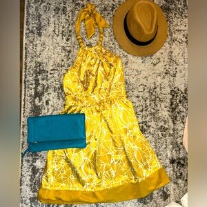 Forever 21 Yellow Halter Sundress